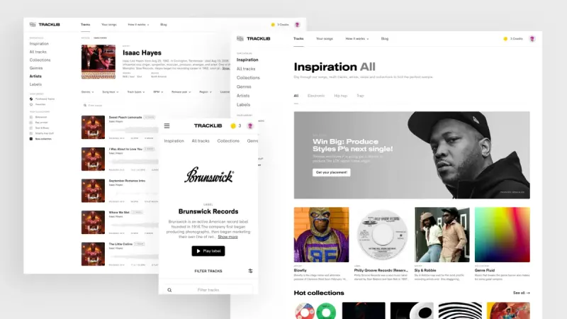 Tracklib product screenshot